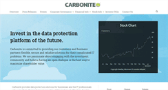 Desktop Screenshot of investor.carbonite.com